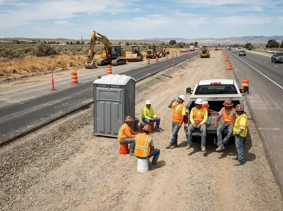 highway-road-construction-crew-007 — frequently asked questions, Porta Potty and Restroom Rentals in Minot, ND